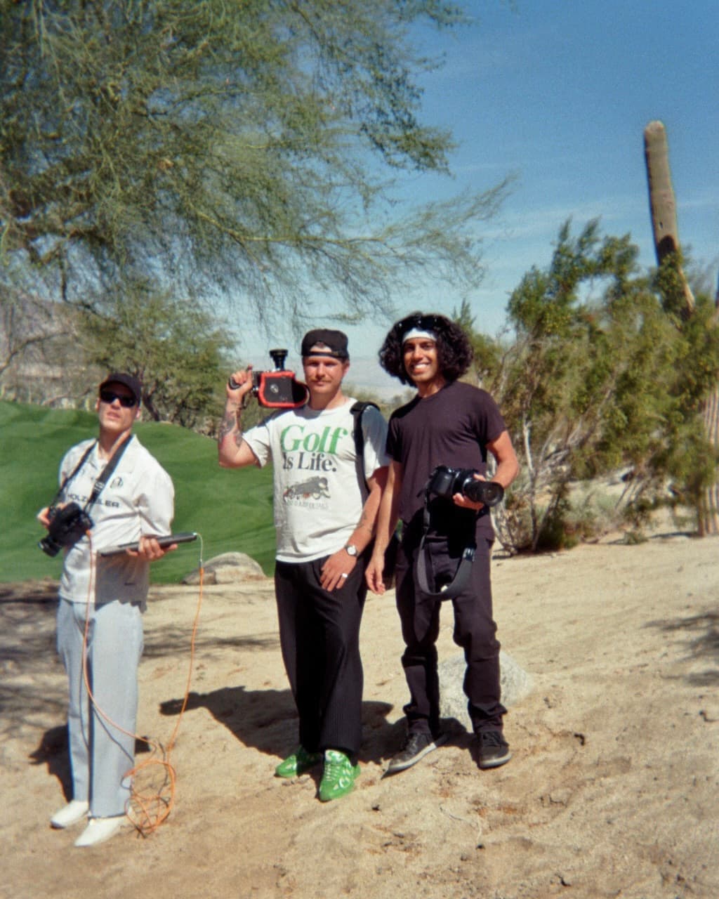 Photographers behind the scenes of the Casper Ruud campaign shoot