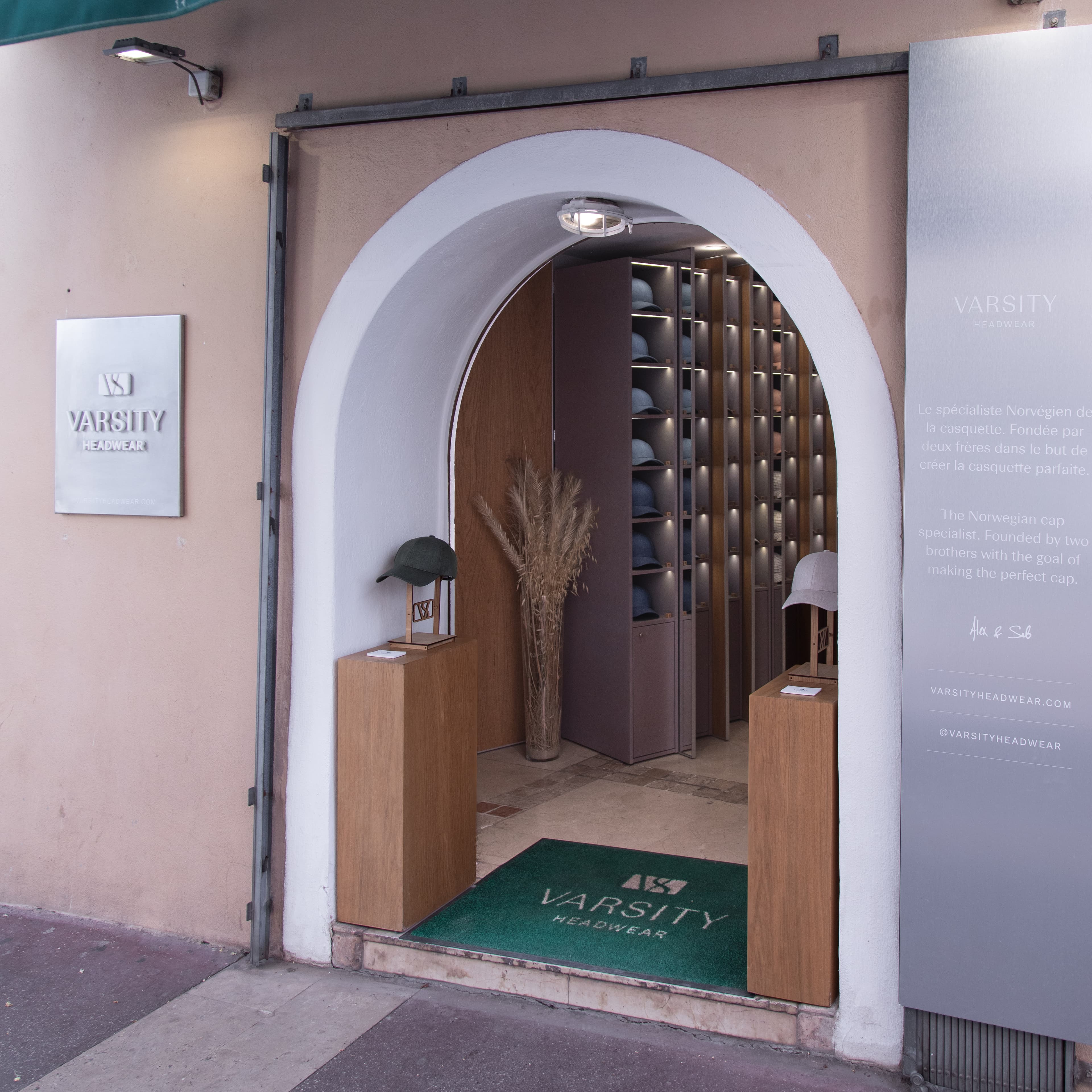 varsity headwear concept store in St. Tropez France