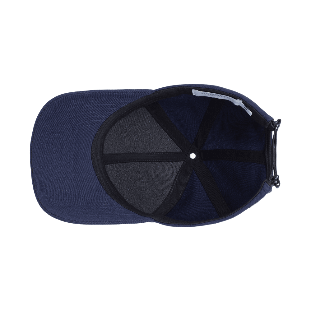 Inside view of an college Varsity Headwear legacy structured dark navy baseball cap