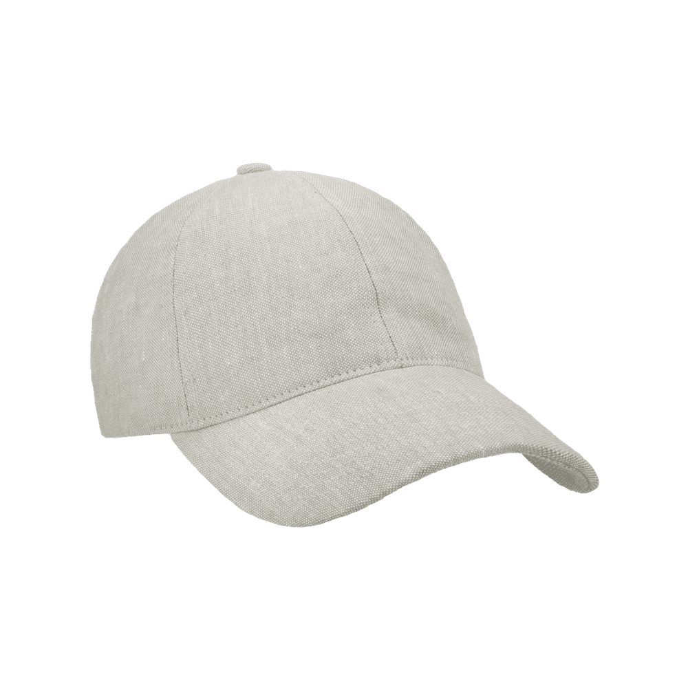Front view of a Varsity Headwear legacy soft hampton beige baseball cap in Italian Linen